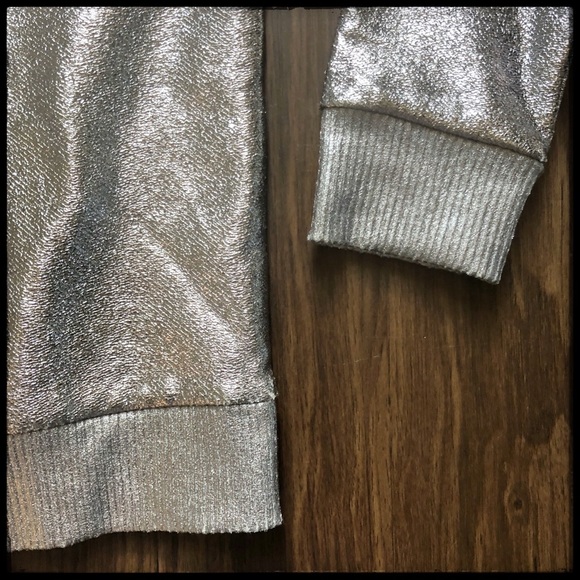 Polly & Esther Metallic Foil Sweatshirt - Picture 5 of 6